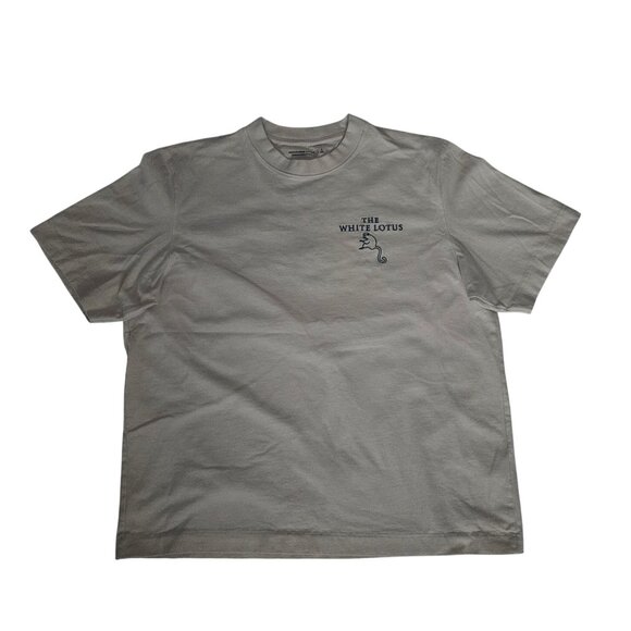 Abercrombie & Fitch Premium The White Lotus Cream Graphic Tee Men's Size Large - Picture 3 of 16